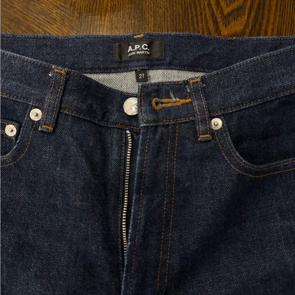 A.P.C. Martin Raw Indigo Denim Jeans with Sturdy Twill Weave